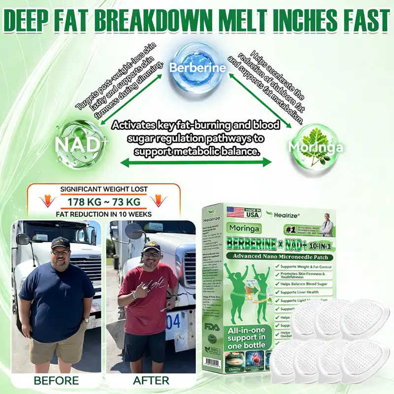 🇺🇸 𝐎𝐟𝐟𝐢𝐜𝐢𝐚𝐥 𝐔𝐒 𝐒𝐭𝐨𝐫𝐞 | 🧑‍⚕️🩺 𝐇𝐞𝐚𝐥𝐫𝐢𝐳𝐞® Moringa · Berberine × NAD+ 𝟏𝟎-𝐢𝐧-𝟏 𝐀𝐝𝐯𝐚𝐧𝐜𝐞𝐝 𝐍𝐚𝐧𝐨 𝐌𝐢𝐜𝐫𝐨𝐧𝐞𝐞𝐝𝐥𝐞 𝐏𝐚𝐭𝐜𝐡 — 𝐎𝐧𝐜𝐞 𝐃𝐚𝐢𝐥𝐲, 𝐕𝐢𝐬𝐢𝐛𝐥𝐞 𝐑𝐞𝐬𝐮𝐥𝐭𝐬 𝐢𝐧 𝟕 𝐃𝐚𝐲𝐬